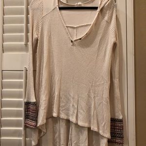 hooded long sleeve shirt